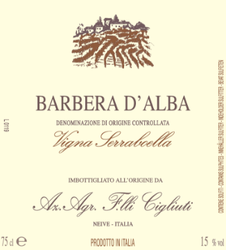 Picture of 2021 Cigliuti - Barbera d'Alba Vigna Serraboella (750ml)