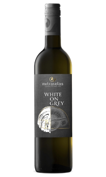 Mitravelas White on Grey Moschofilero bottle