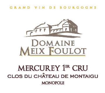 Meix Foulot Mercurey 1er cru Clos du Chateau de Montaigu label