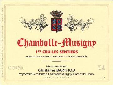 Picture of 2022 Ghislaine Barthod - Chambolle Musigny Sentiers (PRE ARRIVAL)