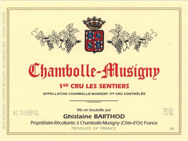 Picture of 2022 Ghislaine Barthod - Chambolle Musigny Sentiers (PRE ARRIVAL)