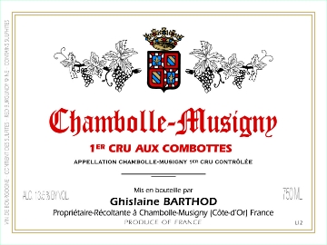Picture of 2022 Ghislaine Barthod - Chambolle Musigny Combottes (PRE ARRIVAL)