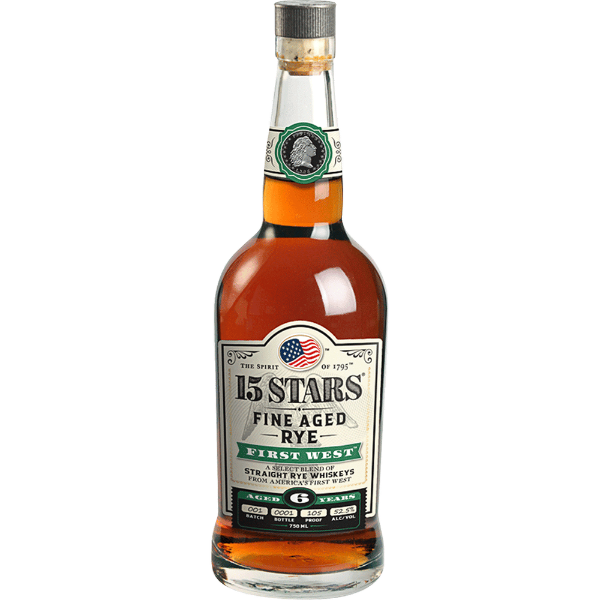Picture of 15 Stars First West Rye Whiskey 750ml