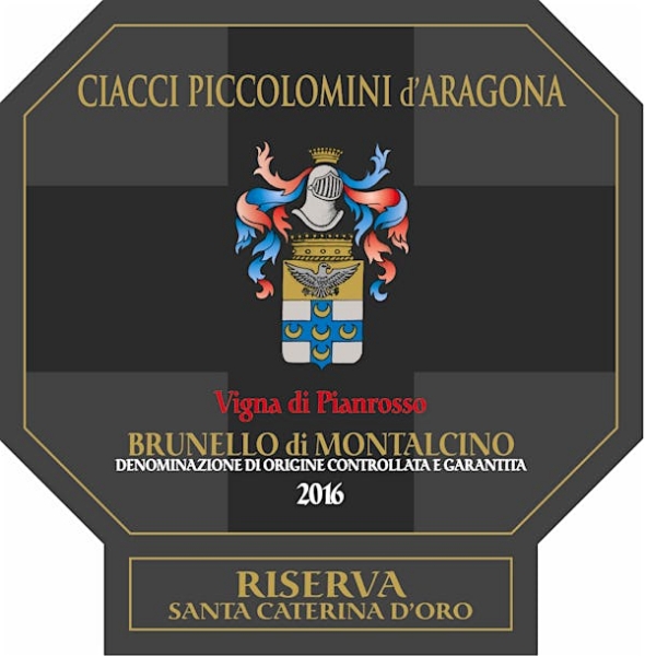 Picture of 2016 Ciacci - Brunello di Montalcino Riserva Pianrosso Santa Caterina D'Oro (750ml)