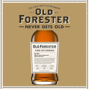 Picture of Old Forester The 117 Series Rum Finish (July 2024) Bourbon Whiskey 375ml