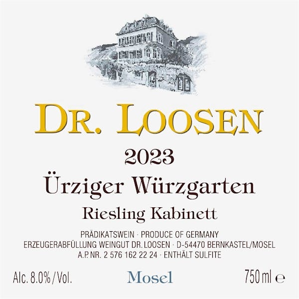 Picture of 2023 Dr. Loosen - Urziger Wurzgarten Kabinett (750m