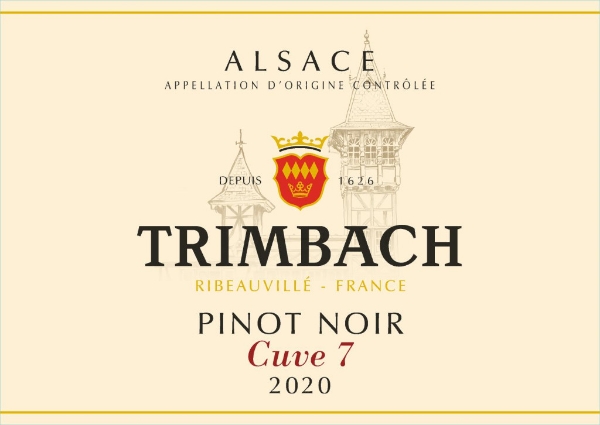 F.E. Trimbach Pinot Noir Cuve 7 label