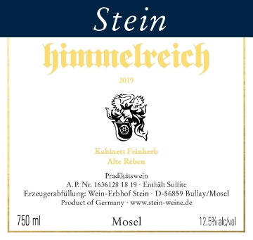 Picture of 2024 Stein Himmelreich Kabinett Feinherb Alte Reben (750ml)