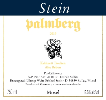 Picture of 2024 Stein Riesling Kabinett Trocken 'PALMBERG - Alte Reben'  (750ml)