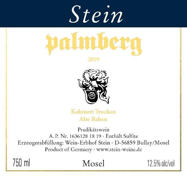 Picture of 2024 Stein Riesling Kabinett Trocken 'PALMBERG - Alte Reben'  (750ml)