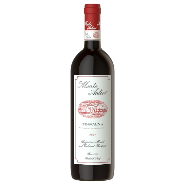 Monte Antico Toscana Rosso bottle