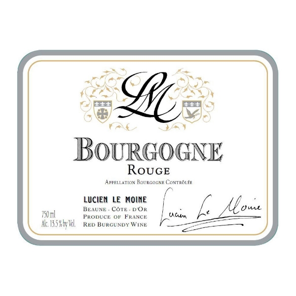 Lucien Le Moine Bourgogne Rouge label