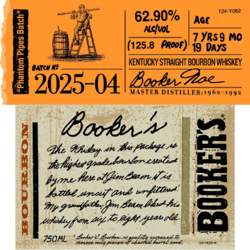 Picture of Booker's Phantom Pipe Batch 2025-04 Bourbon Whiskey 750ml