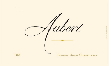 Aubert Chardonnay CIX label