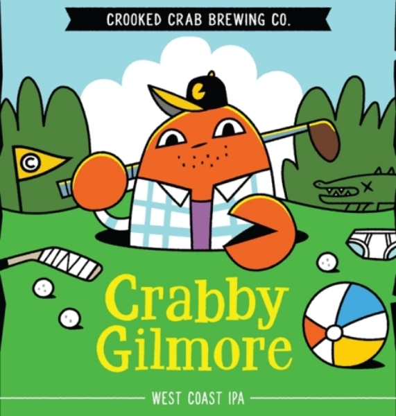 Picture of Crooked Crab Brewing Crabby Gilmore American IPA 4pk