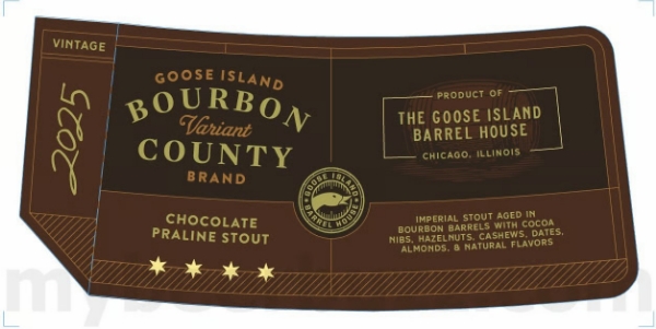 Picture of Goose Island 2025 Chocolate Praline Bourbon County Stout 500ml