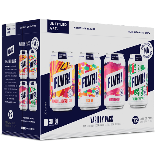 Untitled Art FLVR Non Alcoholic Variety 12pk cans