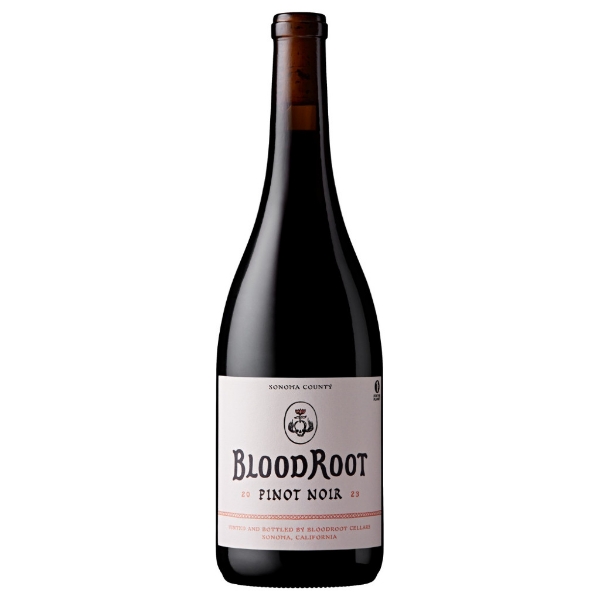 BloodRoot Pinot Noir bottle
