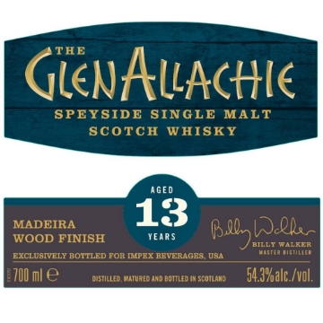 Picture of Glenallachie 13 yr Madeira Wood Finish Single Malt Whisky 700ml