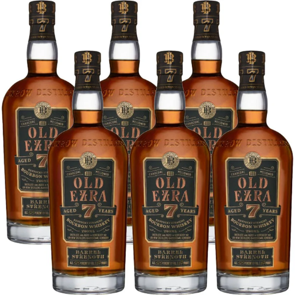 Picture of Old Ezra 7yr Barrel Strength Bourbon Whiskey 750ml